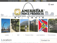 Tablet Screenshot of ameristarfencestlouis.com